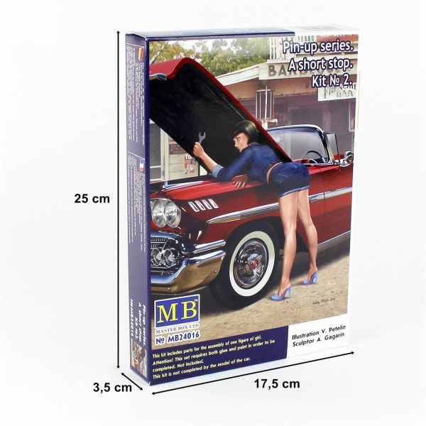 1/24 Pin-Up A-Short Serisi 2 Figür Maketi, Master Box 24016 - Görsel 4