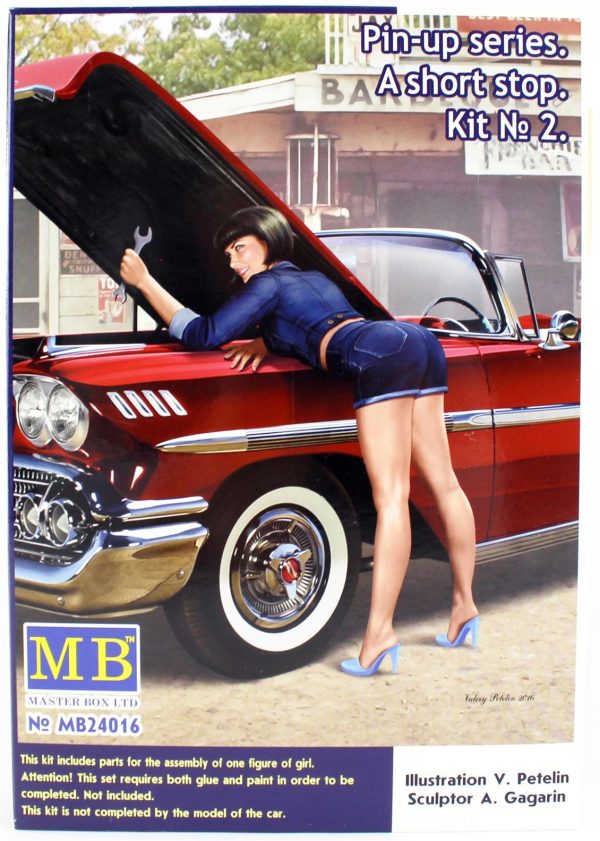 1/24 Pin-Up A-Short Serisi 2 Figür Maketi, Master Box 24016