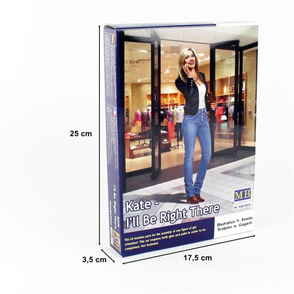 1/24 Tehlikeli İşler Serisi Kate Figür Maketi, Master Box 24026 - Görsel 4