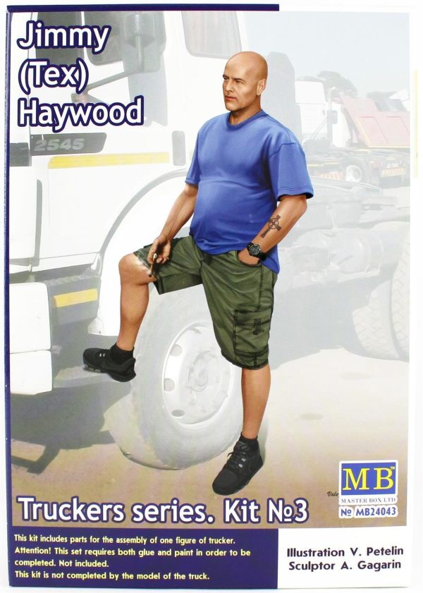 1/24 Kamyon Sürücüsü Serisi Jimmy Figür Maketi, Master Box 24043