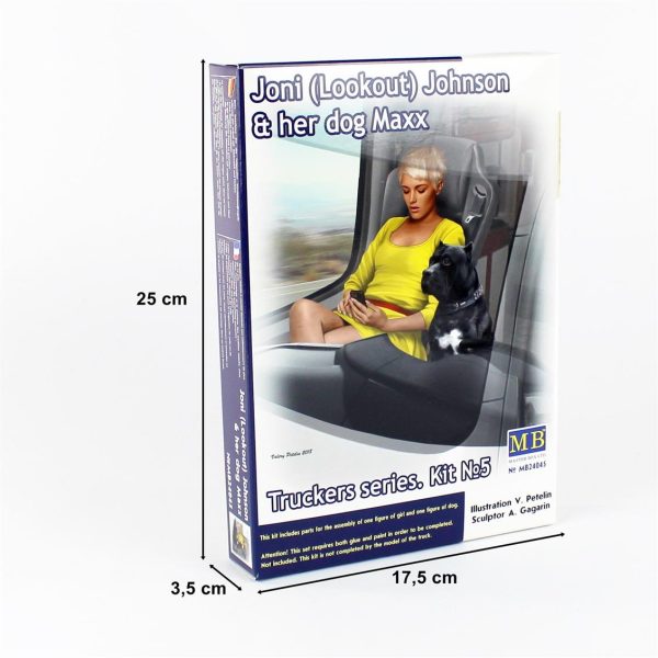 1/24 Kamyon Sürücüsü Serisi Joni And Maxx Figür Maketi, Master Box 24045 - Görsel 4