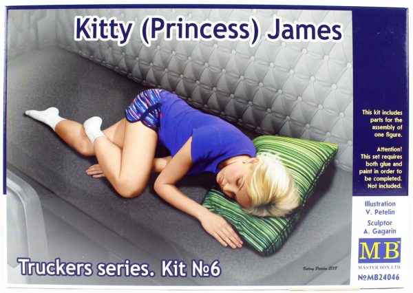 1/24 Kamyon Sürücüsü Serisi Kitty James Figür Maketi, Master Box 24046