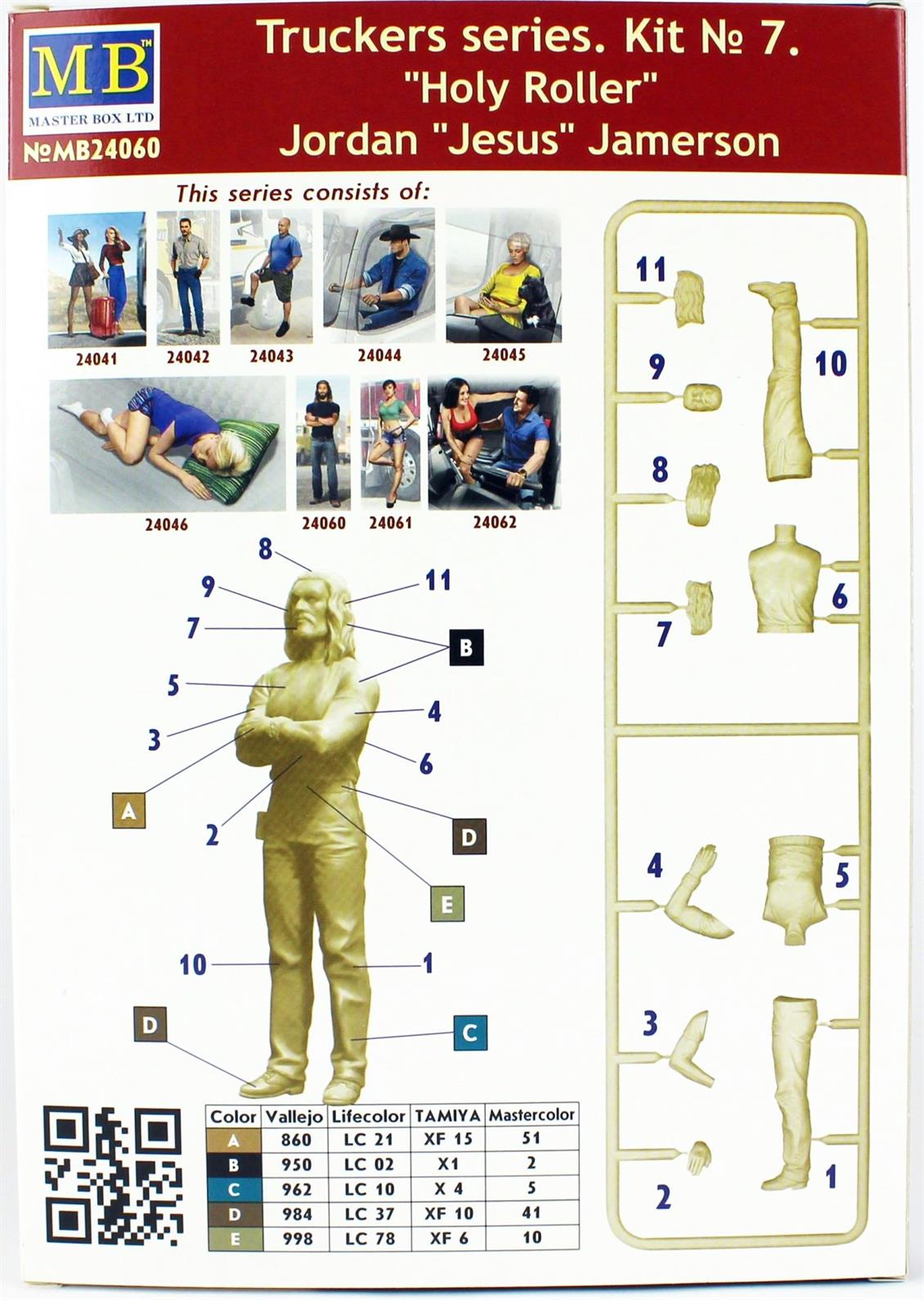 1/24 Kamyon Sürücüsü Serisi Jordan Figür Maketi, Master Box 24060 - Görsel 3