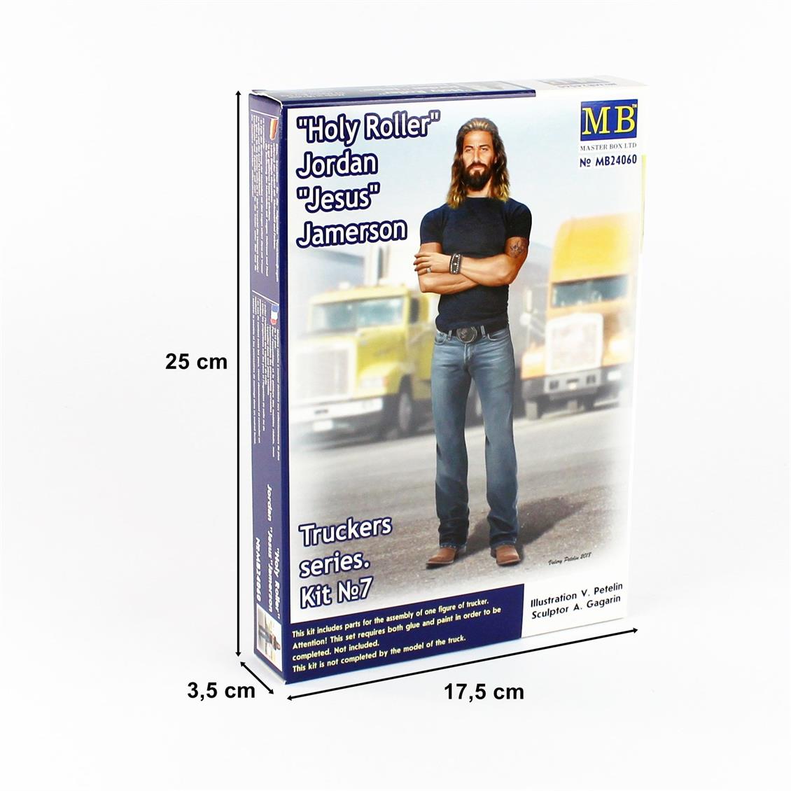 1/24 Kamyon Sürücüsü Serisi Jordan Figür Maketi, Master Box 24060 - Görsel 4