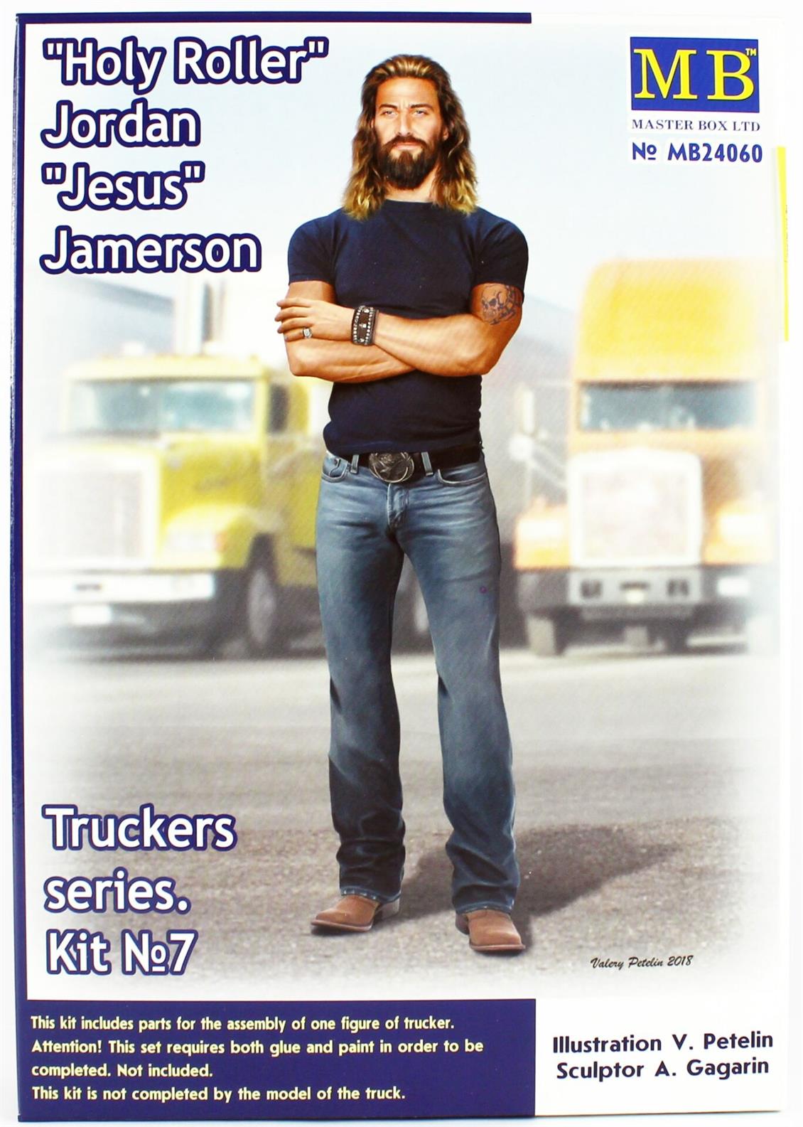 1/24 Kamyon Sürücüsü Serisi Jordan Figür Maketi, Master Box 24060