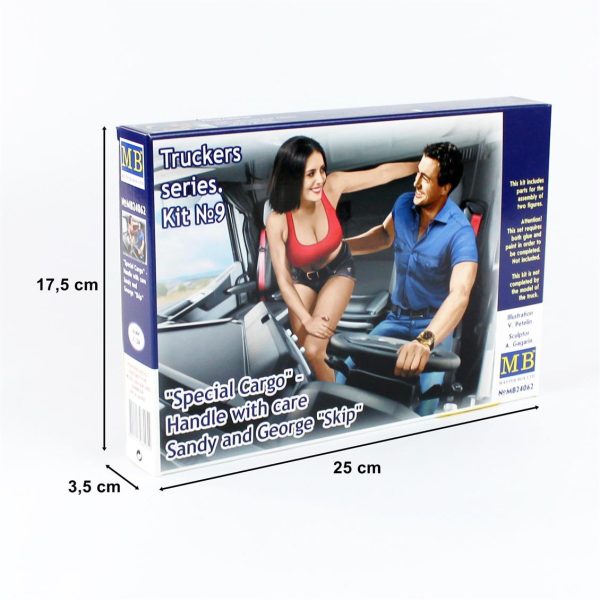 1/24 Kamyon Sürücüsü Serisi Special Cargo Figür Maketi, Master Box 24062 - Görsel 4
