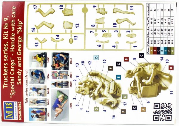 1/24 Kamyon Sürücüsü Serisi Special Cargo Figür Maketi, Master Box 24062 - Görsel 3