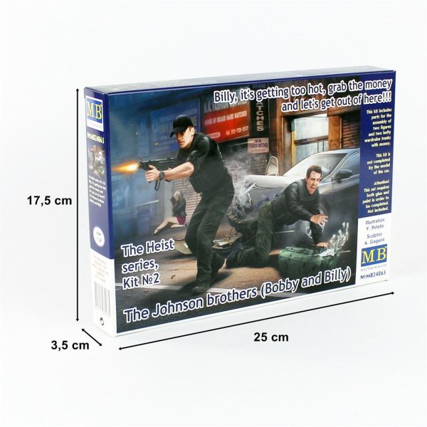 1/24 Soygun Serisi Johnson Kardeşler Figür Maketi, Master Box 24065 - Görsel 4