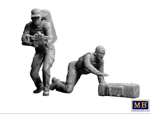 1/24 Soygun Serisi Johnson Kardeşler Figür Maketi, Master Box 24065 - Görsel 3