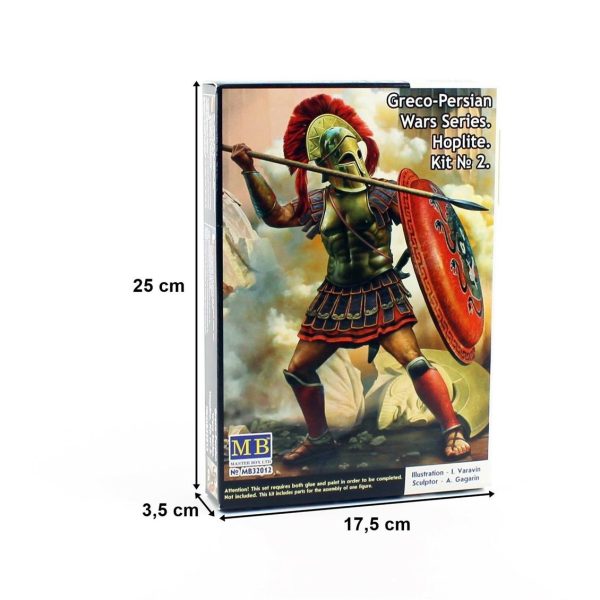 1/32 Greko-Pers Savaşları Serisi Kit.2 Hoplit Figür Maketi, Master Box 32012 - Görsel 5