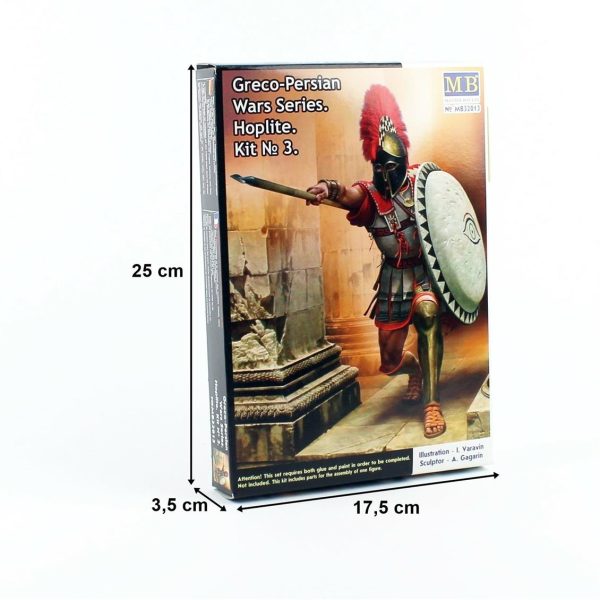 1/32 Greko-Pers Savaşları Serisi Kit.3 Hoplit Figür Maketi, Master Box 32013 - Görsel 5