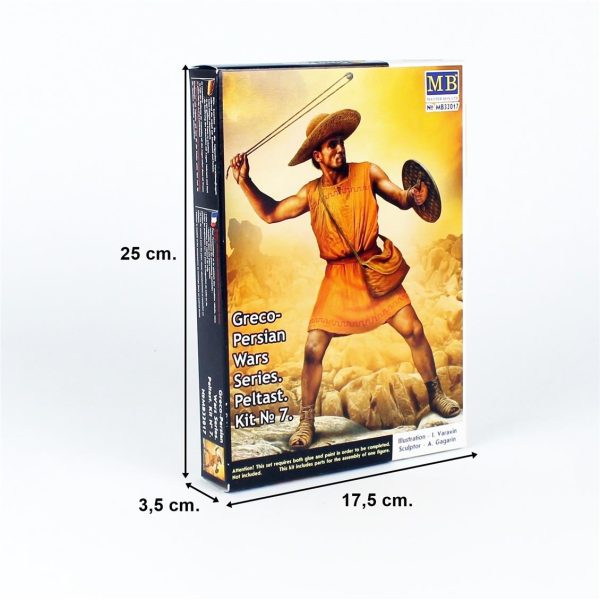 1/32 Yunan Pers Savaşları Peltast Figür Maketi, Master Box 32017 - Görsel 5