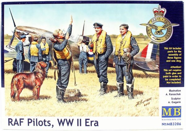 1/32 WW II Serisi RAF Pilotları Figür Maketi, Master Box 3206