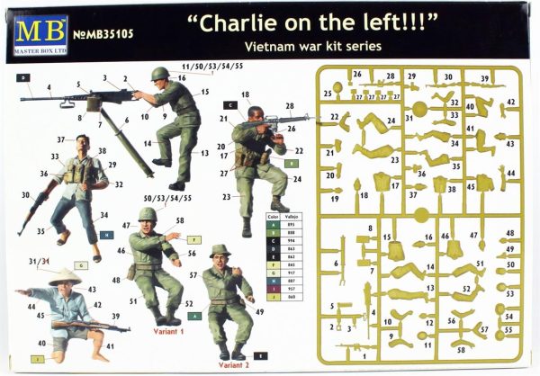 1/35 Vietnam Savaşı Serisi Charlie Figür Maketi, Master Box 35105 - Görsel 3
