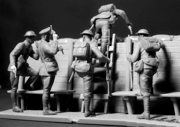 1/35 WW I Serisi İngiliz Piyadeleri Figür Maketi, Master Box 35114 - Görsel 4
