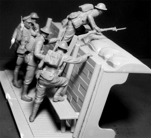 1/35 WW I Serisi İngiliz Piyadeleri Figür Maketi, Master Box 35114 - Görsel 3