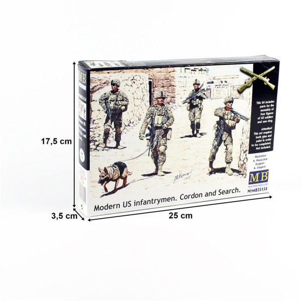 1/35 Güncel Savaşlar Serisi Amerikan Piyade Figür Maketi, Master Box 35154 - Görsel 3