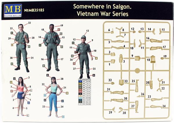 1/35 Vietnam Savaşı Serisi Saigon Figür Maketi, Master Box 35185 - Görsel 4