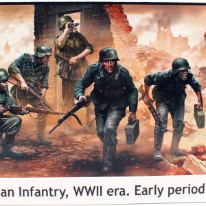 1/35 WW II Serisi Alman Piyadeler Figür Maketi, Master Box 35177