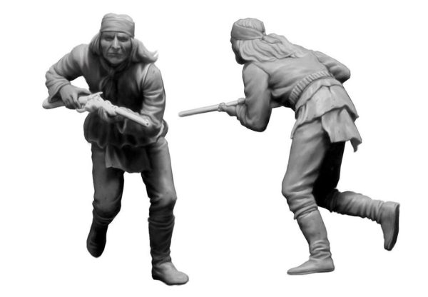 1/35 Hint Savaşı Serisi Kızılderililer Figür Maketi, Master Box 35188 - Görsel 4
