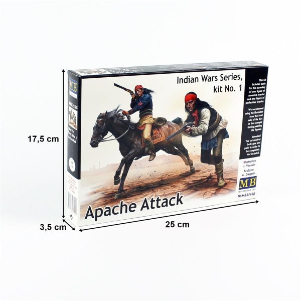 1/35 Hint Savaşı Serisi Kızılderililer Figür Maketi, Master Box 35188 - Görsel 5
