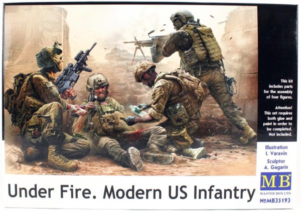 1/35 Güncel Savaşlar Serisi Ateş Altında Figür Maketi, Master Box 35193