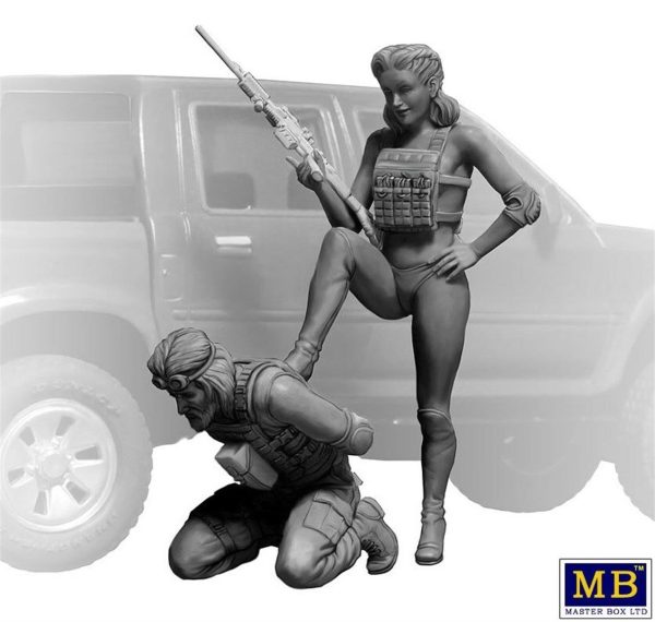 1/35 Çöl Savaşları Serisi Amazonlar Figür Maketi, Master Box 35199 - Görsel 3