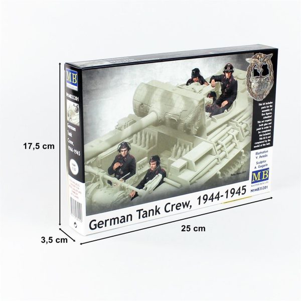 1/35 WW II Serisi 1944-1945 Alman Tankçılar Figür Maketi, Master Box 35201 - Görsel 5
