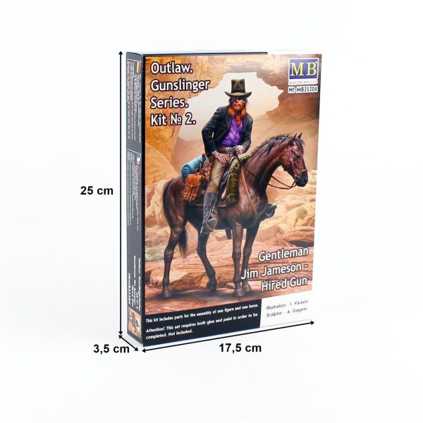 1/35 Tarihi Minyatürler Serisi Kibar Jim Figür Maketi, Master Box 35204 - Görsel 5