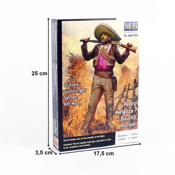 1/35 Tarihi Minyatürler Serisi Ödül Avcısı Figür Maketi, Master Box 35205 - Görsel 5