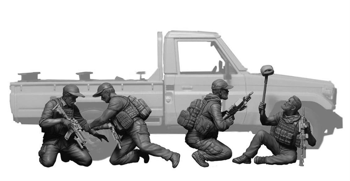 1/35 Güncel Savaşlar Serisi Özel Tim Figür Maketi, Master Box 35207 - Görsel 4