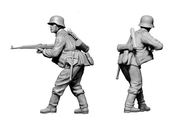1/35 WW II Serisi 1944-1945 Alman Askerleri Figür Maketi, Master Box 35218 - Görsel 3