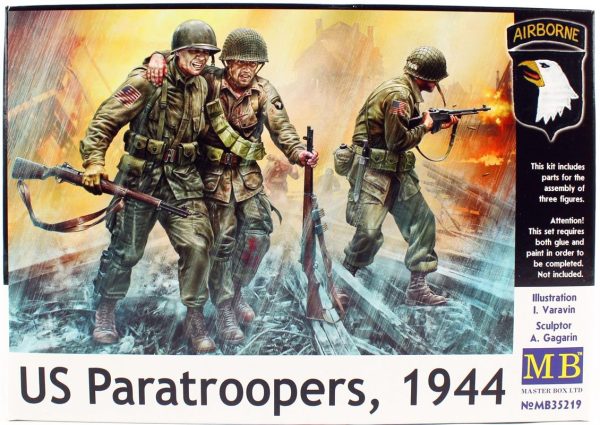 1/35 WW II Serisi Amerikan Paraşütcüler Figür Maketi, Master Box 35219
