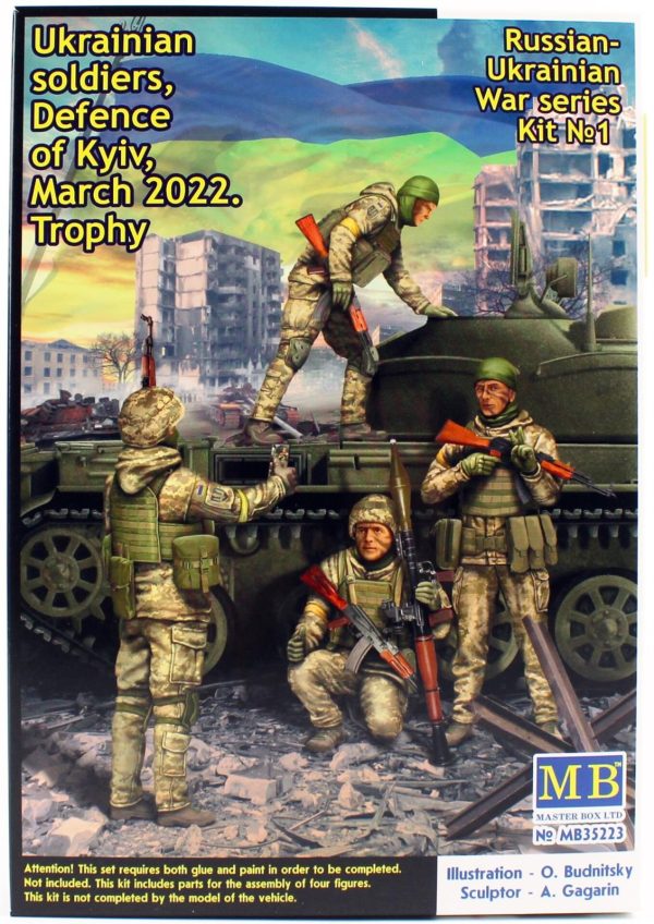 1/35 Ukrayna Askerleri Kiev Savunması Mart 2022 Figür Maketi, Master Box 35223