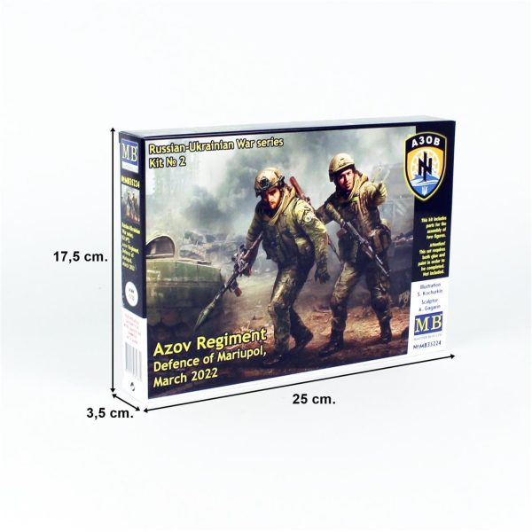 1/35 Rus-Ukrayna Savaşı Azak Alayı Mariupol Savunması Figür Maketi, Master Box 35224 - Görsel 5