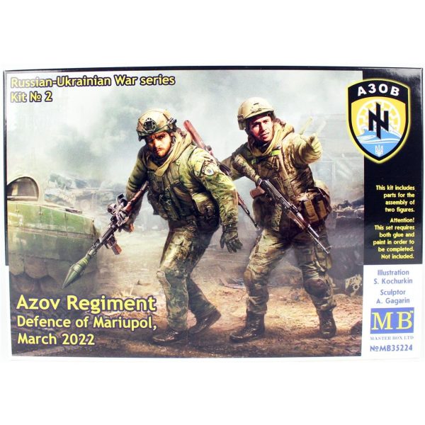 1/35 Rus-Ukrayna Savaşı Azak Alayı Mariupol Savunması Figür Maketi, Master Box 35224