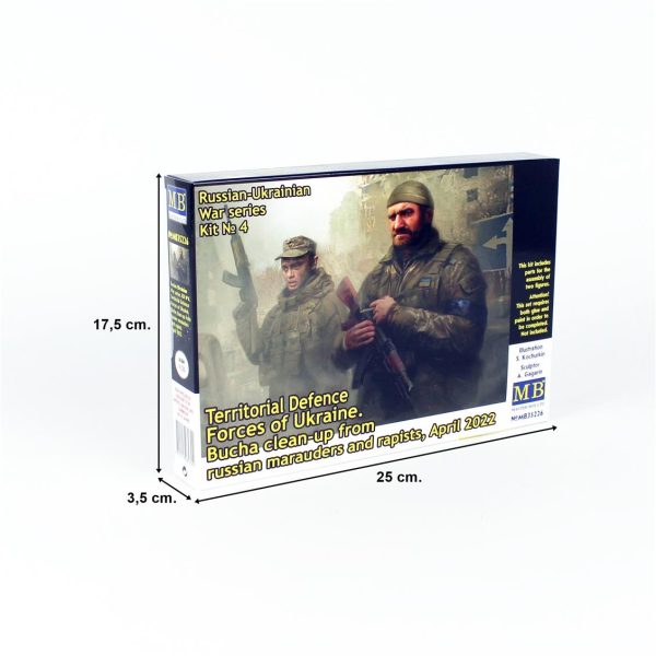 1/35 Rus-Ukrayna Savaşı Ukrayna Bölgesel Savunma Kuvvetleri Figür Maketi, Master Box 35226 - Görsel 5