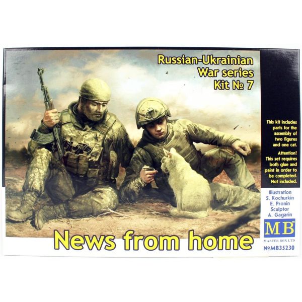 1/35 Rus-Ukrayna Savaşı Evden Haberler Figür Maketi, Master Box 35230