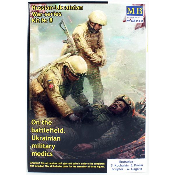 1/35 Rus-Ukrayna Savaşı Ukrayna Askeri Sağlık Görevlileri Figür Maketi, Master Box 35231
