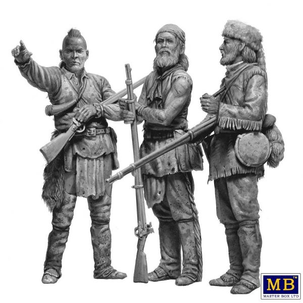 1/35 Mohikanlar Hint Savaşları XVIII. Yüzyıl Figür Maketi, Master Box 35232 - Görsel 4