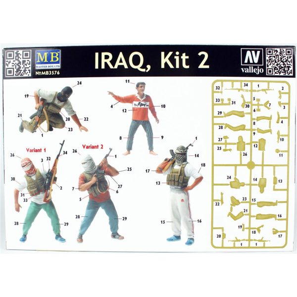 1/35 Iraklı İsyancılar Figür Maketi, Master Box 3576 - Görsel 3