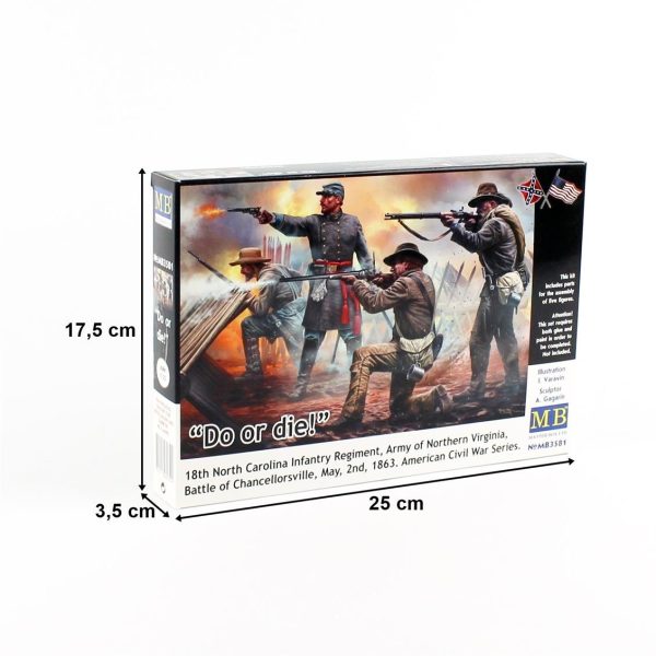1/35 Tarihi Minyatürler Serisi Amerikan Sivil Savaşı Figür Maketi, Master Box 3581 - Görsel 4