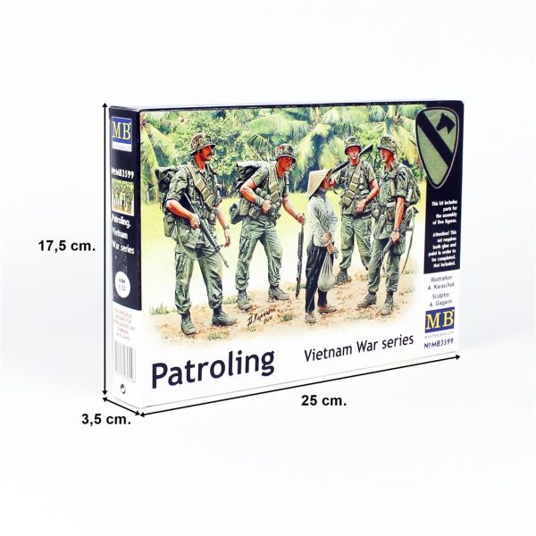 1/35 Vietnam Savaşı Devriye Gezerken Figür Maketi, Master Box 3599 - Görsel 4