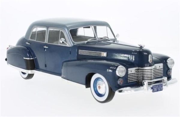 1/18 1941 Cadillac Fleetwood Seri 60 Special Sedan Metalik Mavi Diecast Araba, MCG 18072 - Görsel 4
