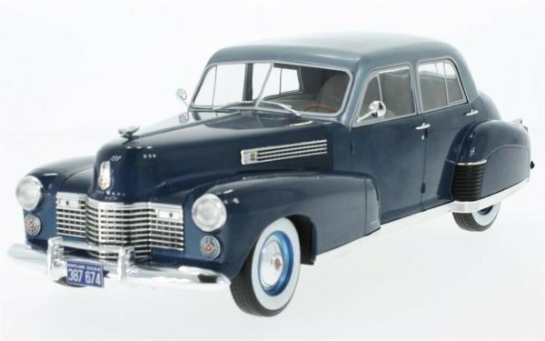 1/18 1941 Cadillac Fleetwood Seri 60 Special Sedan Metalik Mavi Diecast Araba, MCG 18072