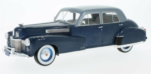 1/18 1941 Cadillac Fleetwood Seri 60 Special Sedan Metalik Mavi Diecast Araba, MCG 18072 - Görsel 3