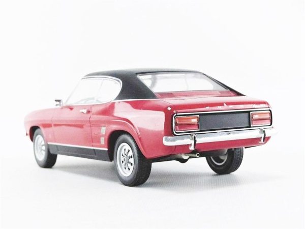 1/18 1973 Ford Capri MK I (Sealed Body) Kırmızı-Siyah Tavan Diecast Araba, MCG 18083 - Görsel 3
