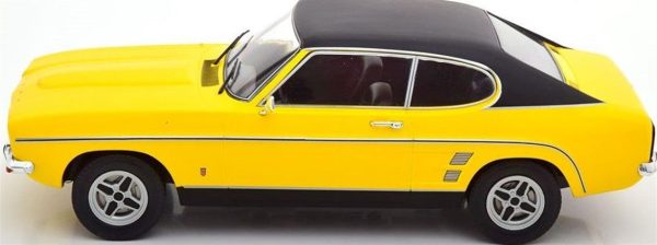 1/18 Ford Capri MK 1 (Sealed Body) Sarı-Siyah Diecast Araba, MCG 18085 - Görsel 4