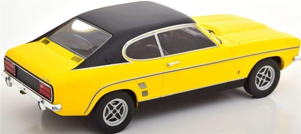 1/18 Ford Capri MK 1 (Sealed Body) Sarı-Siyah Diecast Araba, MCG 18085 - Görsel 2