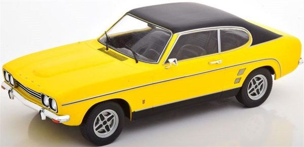 1/18 Ford Capri MK 1 (Sealed Body) Sarı-Siyah Diecast Araba, MCG 18085